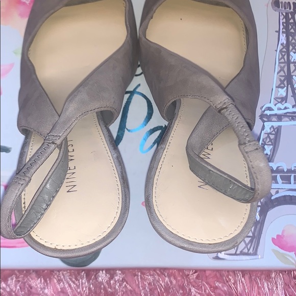 Nine West Open Toe Heels Size 8.5 - Picture 5 of 8